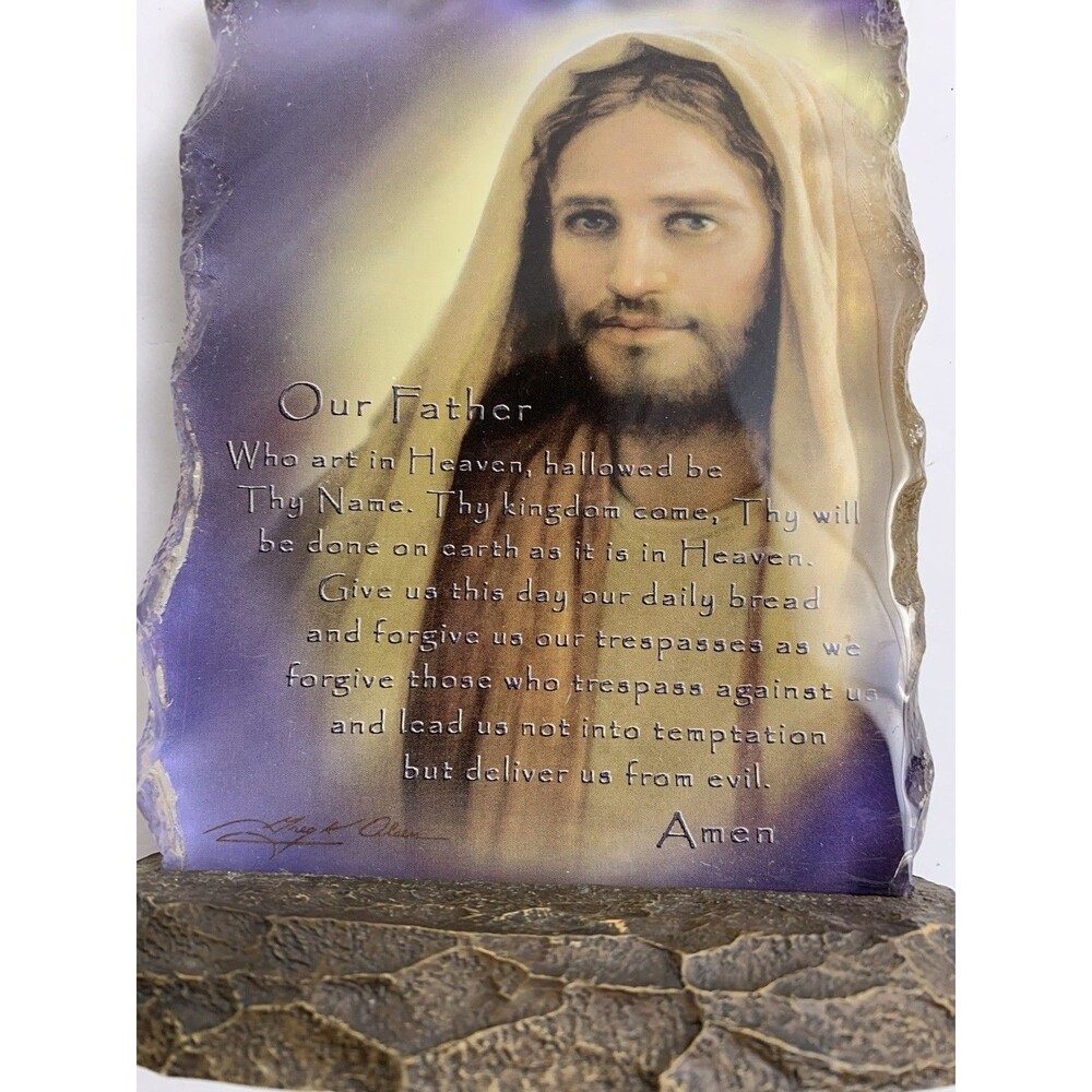 Bradford Exchange Reflections of Faith "The Lord’s Prayer” Plaque Greg Olsen - Picture 5 of 11